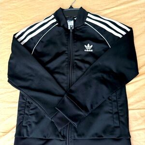 Adidas BLACK Track Jacket - Kids XS - UNISEX